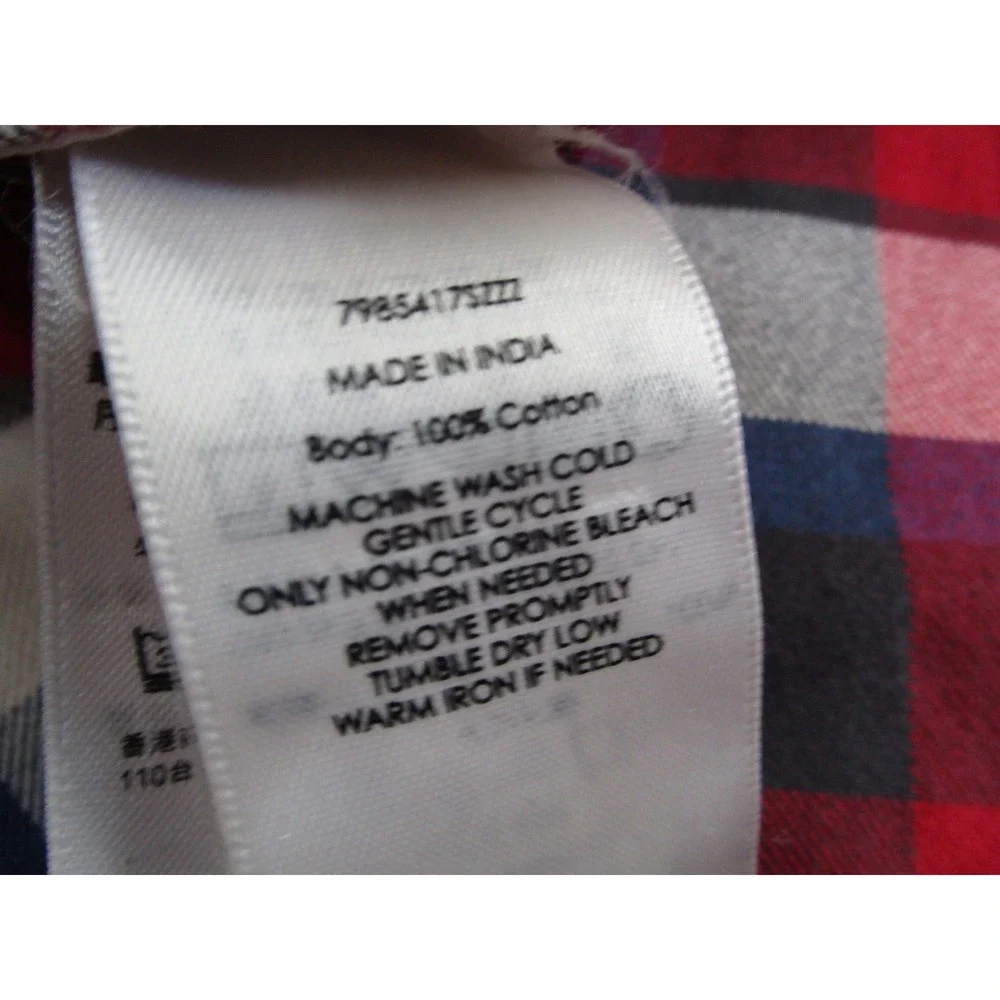 Polo Ralph Lauren Mens Small Red Plaid Flannel Button Down Naval Res US-RL Shirt